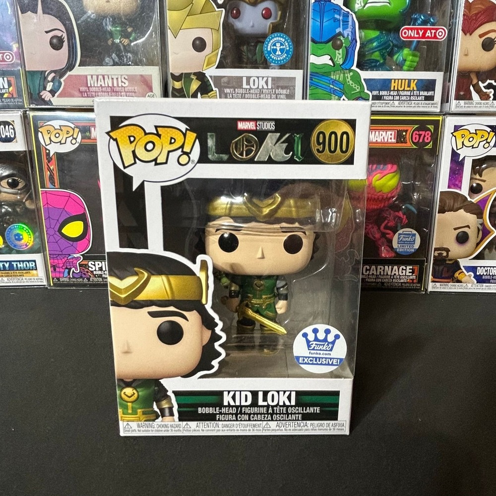 Funko Pop Marvel Loki Kid Loki 900 Funko Shop Exclusive Vinyl Figure Bobble-Head